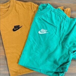 Kids Nike Crew Tee Duo - Mustard & Teal